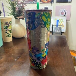 Starbucks Vibrant Floral Stainless Steel Tumbler